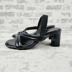 New Caslon Lennyn Slingback Black Block Heel Summer Sandals W961